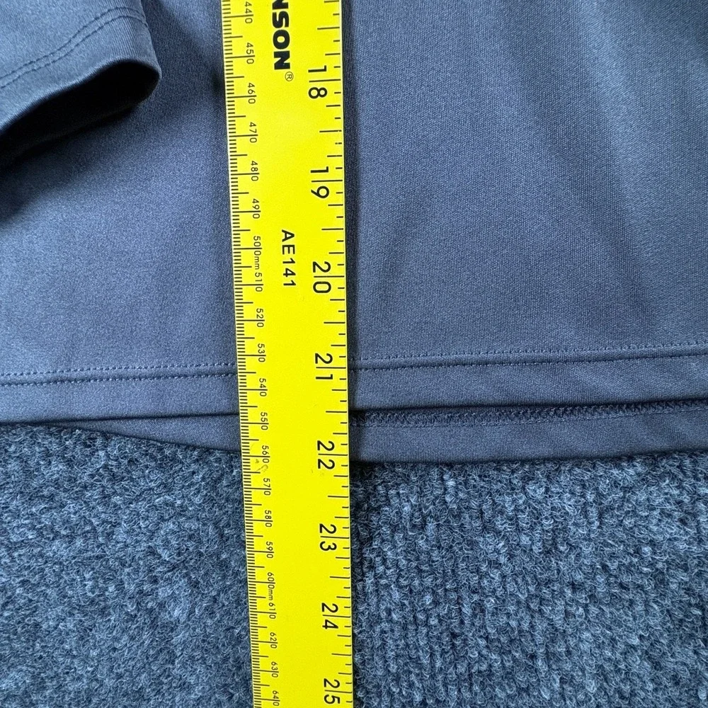 Gap Fit T-Shirt Boys XL Charcoal Gray Quarter Zip Stand Up‎ Collar Performance